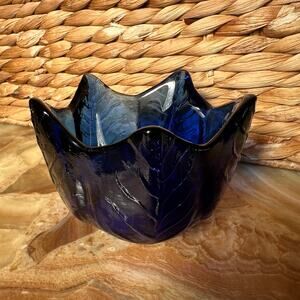 Colbolt Blue Leaf Votive/Small Dish